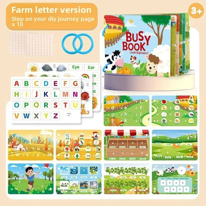 Montessori Busy Book – Early Learning Educational Toy for Kids