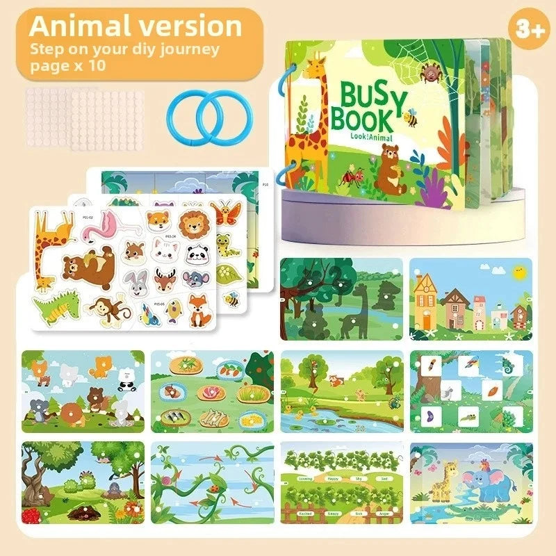 Montessori Busy Book – Early Learning Educational Toy for Kids